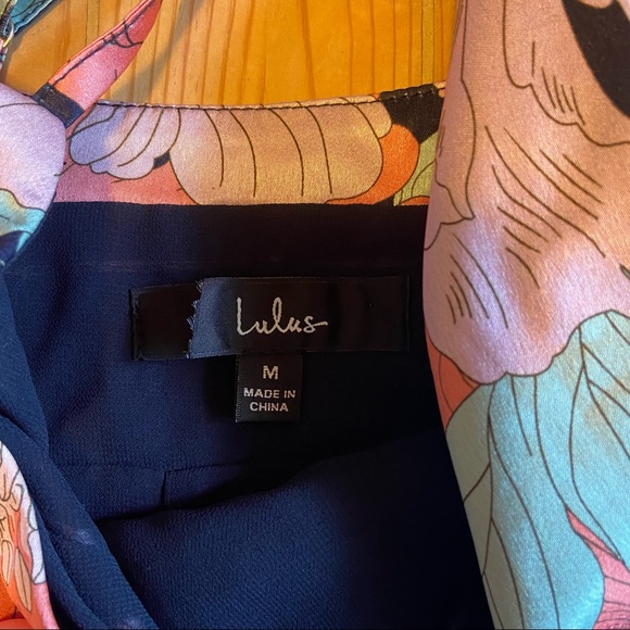 Lulus Dreamy Blooms Navy Blue Multi Floral Print Tiered Maxi Dress - Picture 11 of 15